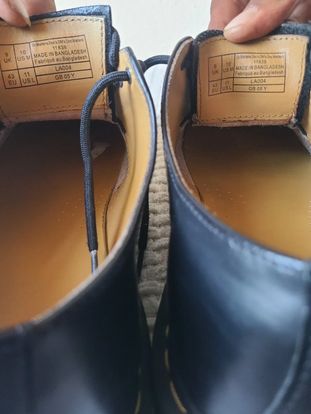 Dr. Martens Classic Black Leather Oxford Shoes Men's Size 10